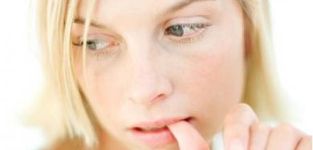 Anxious woman