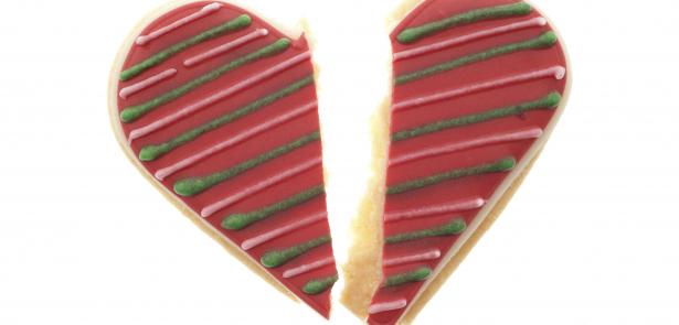 broken heart cookie