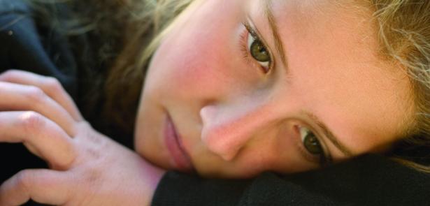 depressed teen girl