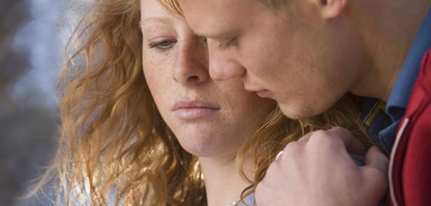 sad young couple